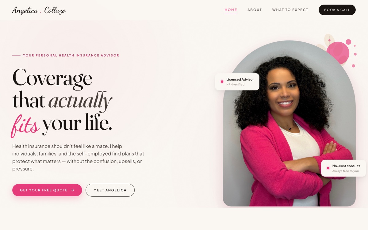 Simple Health with Angelica — site preview