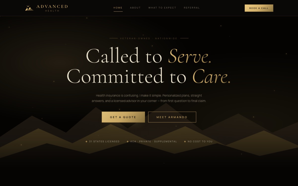 Advanced Health Coverage — site preview