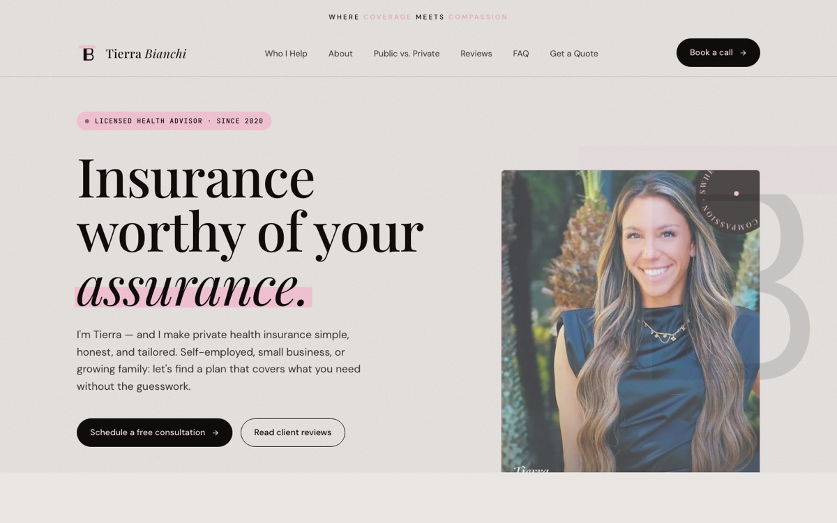 Tierra Bianchi — site preview